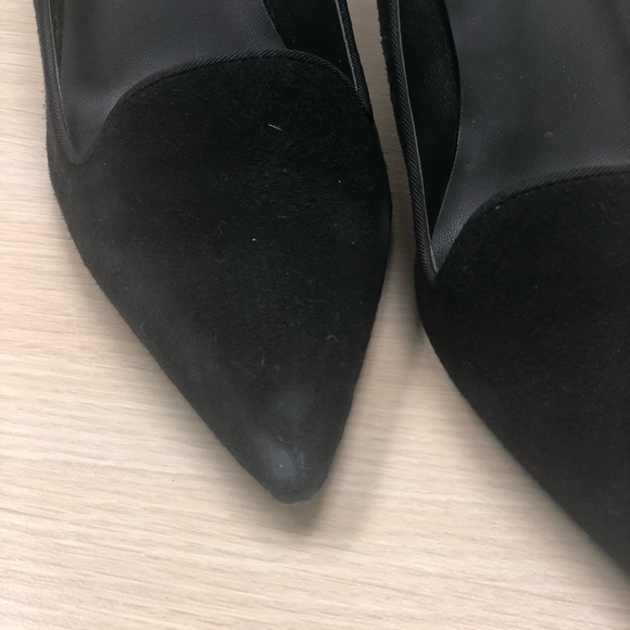 Charles David Pumps, Suede Black size 8 - Picture 3 of 6